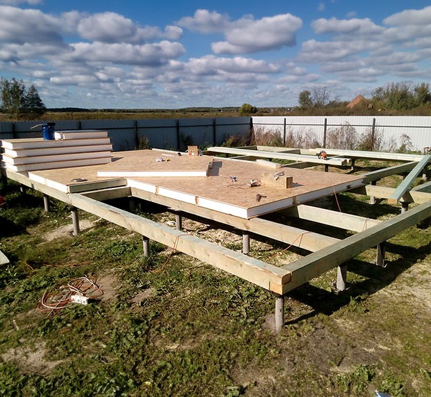 Свайно-винтовой фундамент 6х8 в Новокубанске